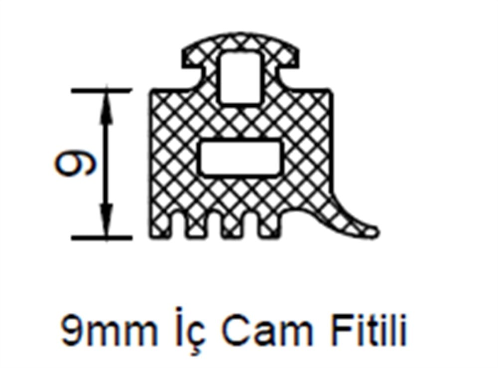 Dış Cam Fitili 9 mm