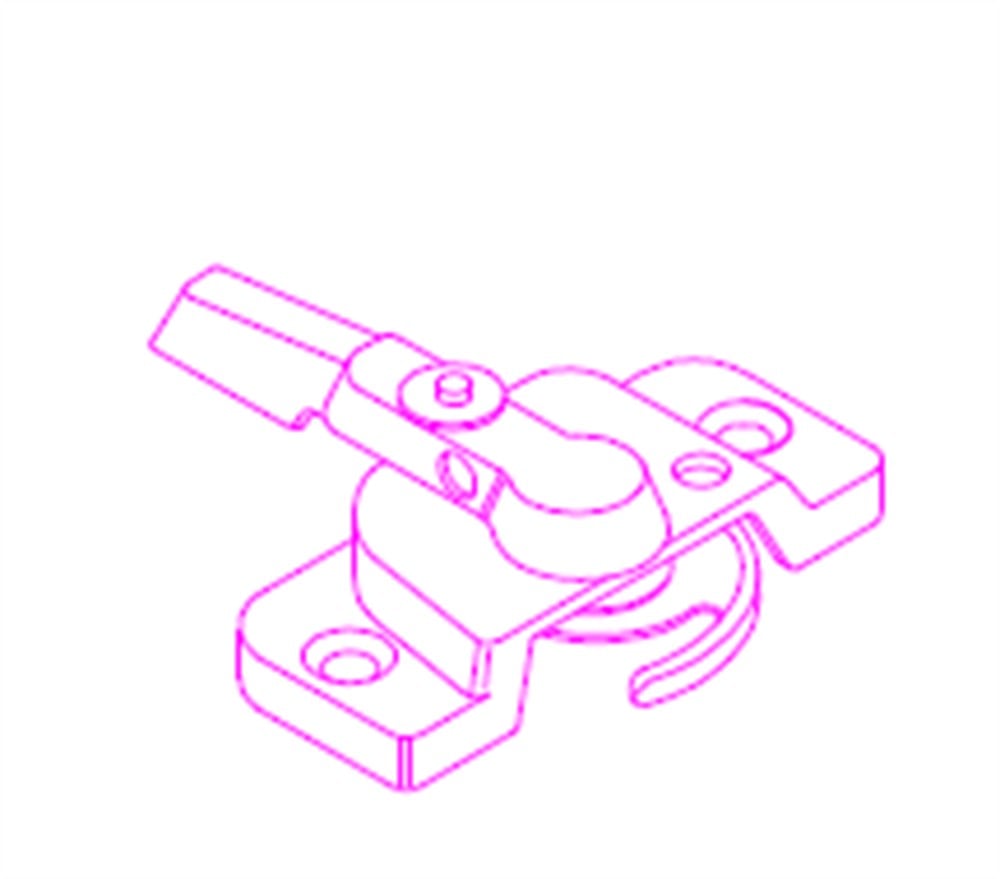 GİYOTİN KANAT EMNİYET KİLİDİ KAHVE