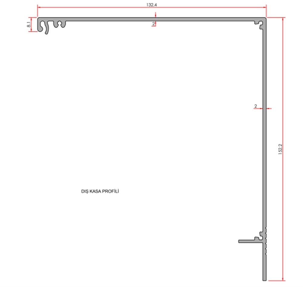 GİYOTİN KAPAK ÜST DIŞ
