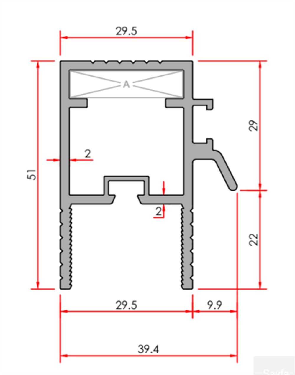 GİYOTİN KENETLİ KANAT PROFİLİ