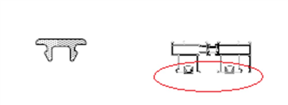 KALDIRSÜR  RAY KAPAK PLASTİK PROFİLİ