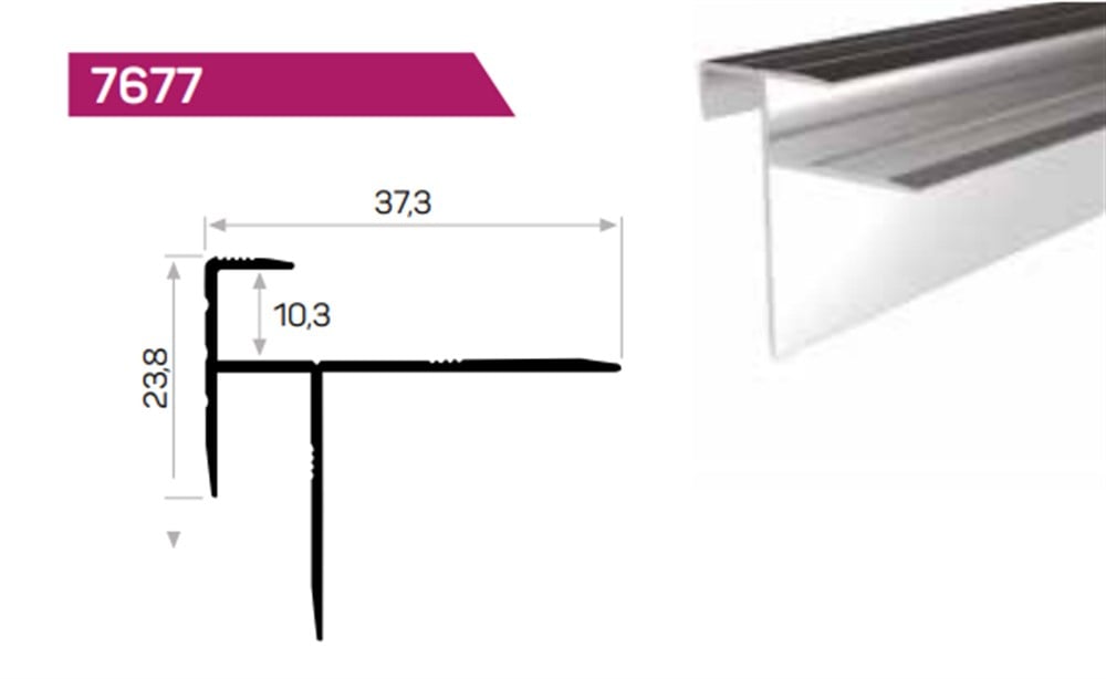 PARKE/FAYANS BASAMAK BİTİM POFİLİ  10,3 mm