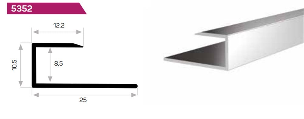 PARKE/FAYANS/HALI BİTİM POFİLİ 10 mm