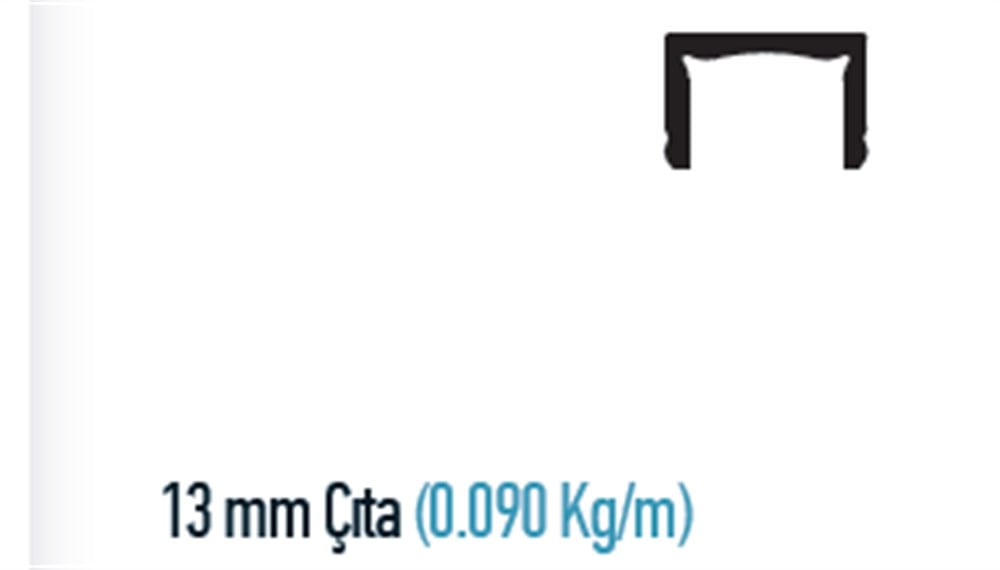 KANAL KAPATMA KAPAK PROFİLİ  PR19