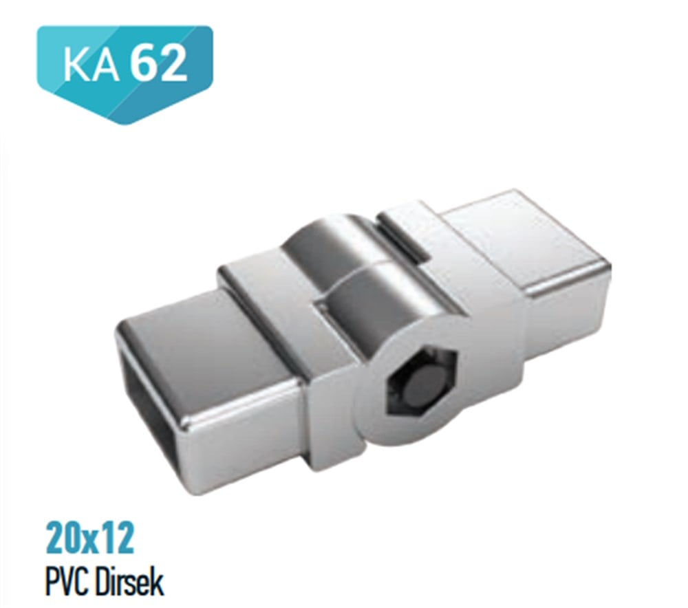 KARE PVC DİRSEK 20X12