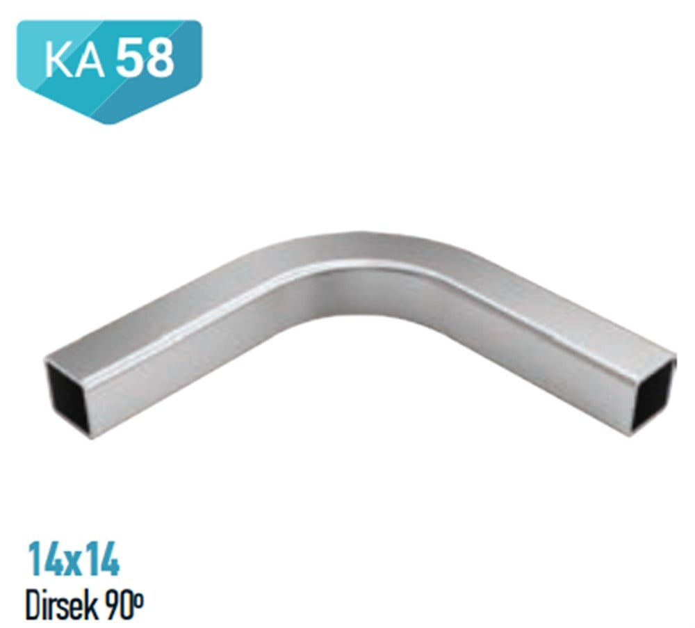 KÜREK DİRSEK 90 DERECE 14X14 