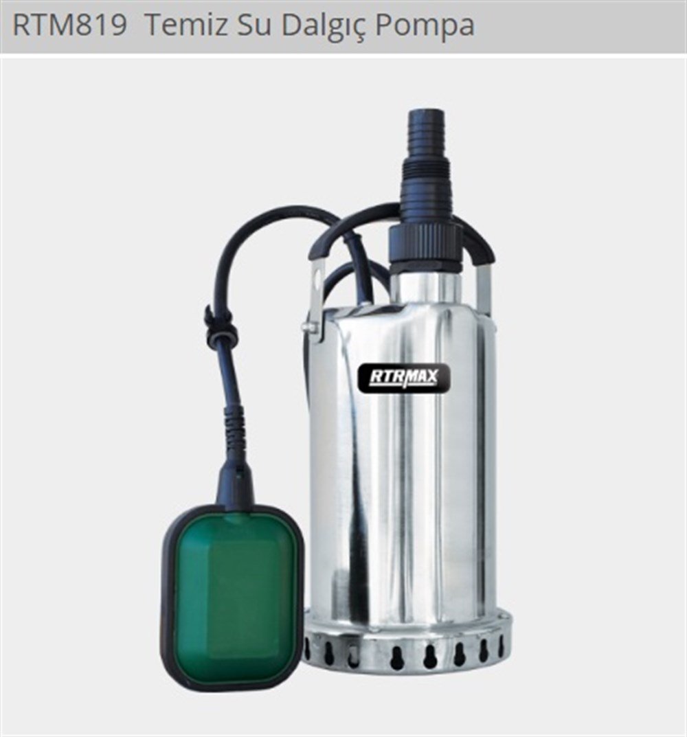 TEMİZ SU DALGIÇ POMPA-RTMAX-819