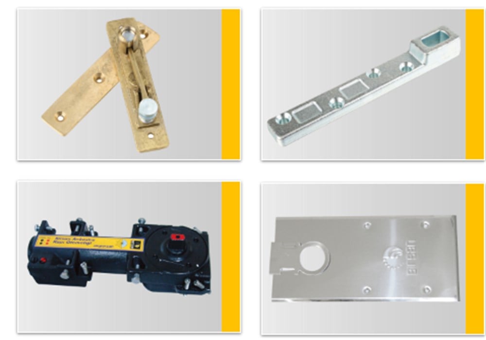 ZEMİNE GÖMME KAPI KAPATICI CAM -ALUMİNYUM KASA SET