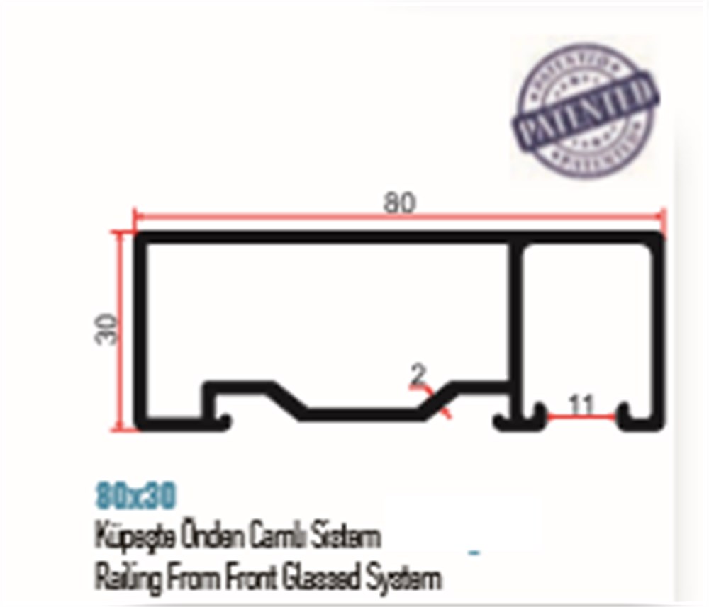 KARE 80X30 ÖNDEN CAM YATAKLI