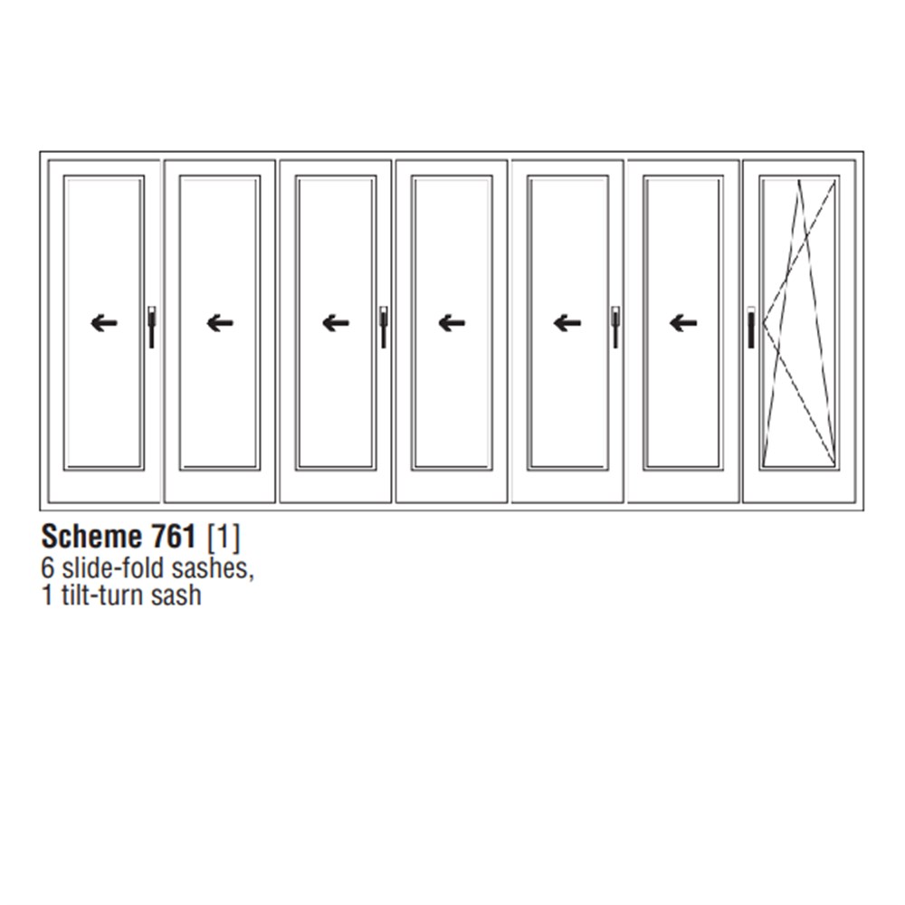 KATLANIR KAPI MEKANİZMA TAKIMI (7 Kanat-6 Kanat BirYöne - 1 Kanat Ayrı)