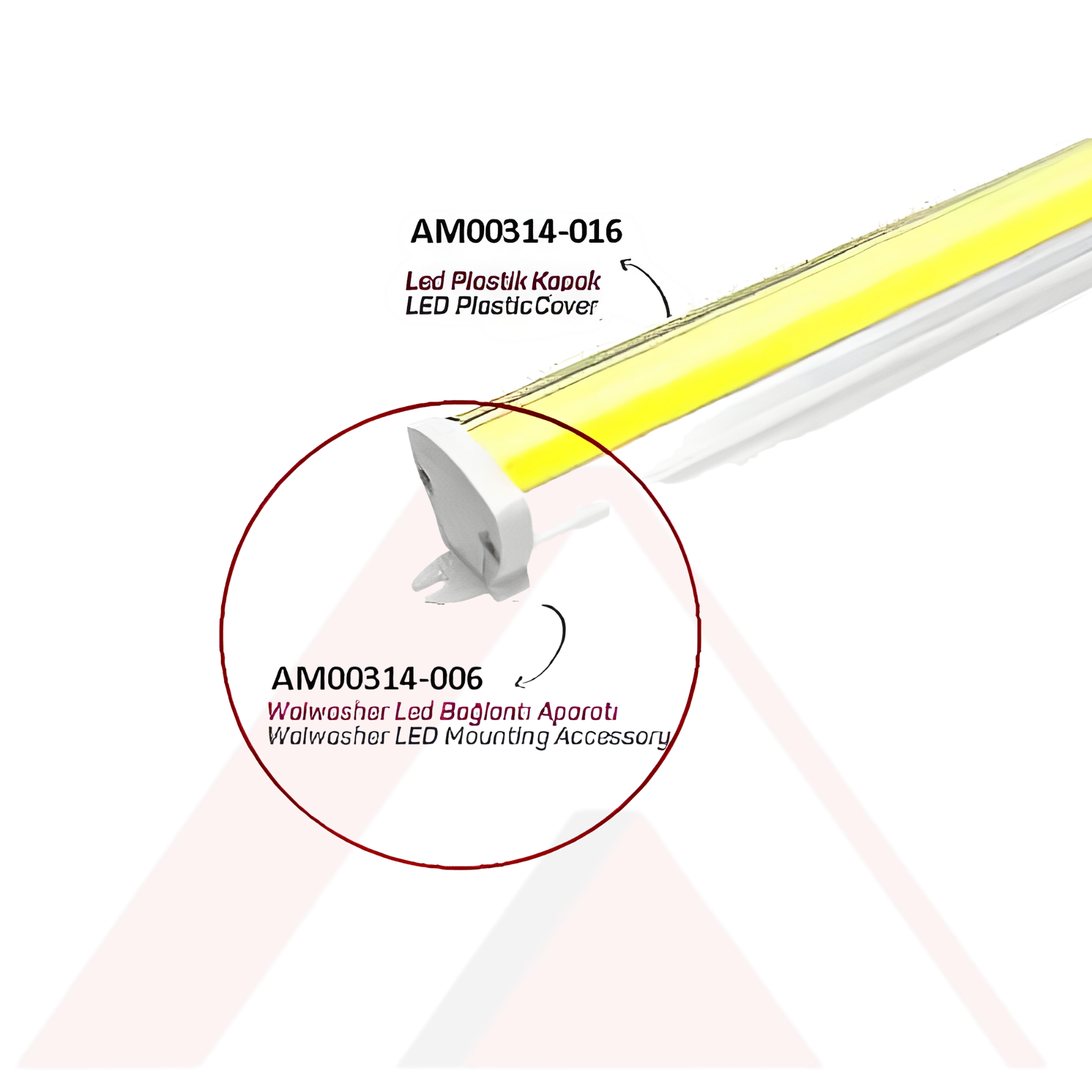 LED PROFİL PLASTİK YAN KAPAĞI 1411 İÇİN