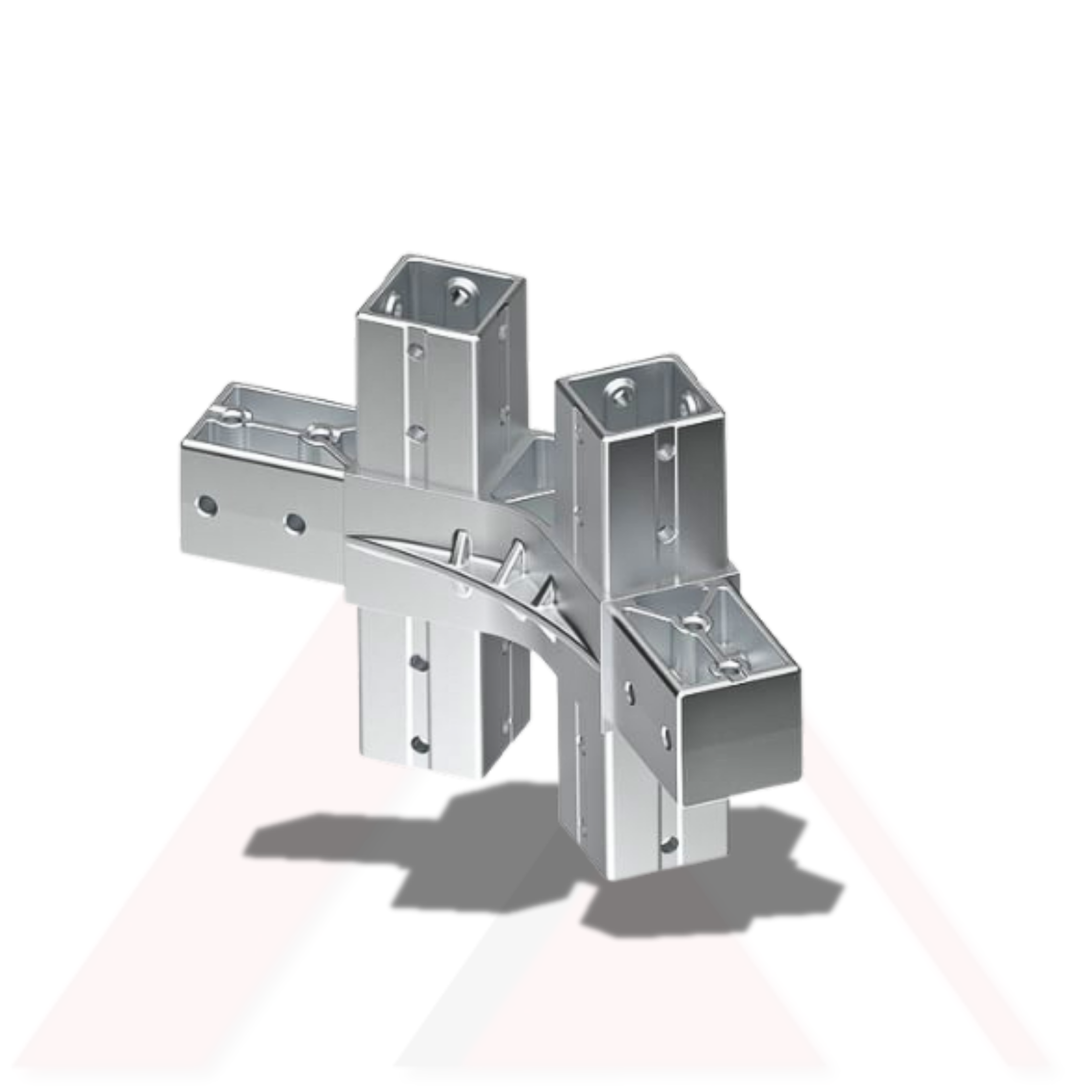 MAHYA  ALTI YÖNLÜ 135 DERECE ARA BAĞLANTI ALUMİNYUM DÖKÜM
