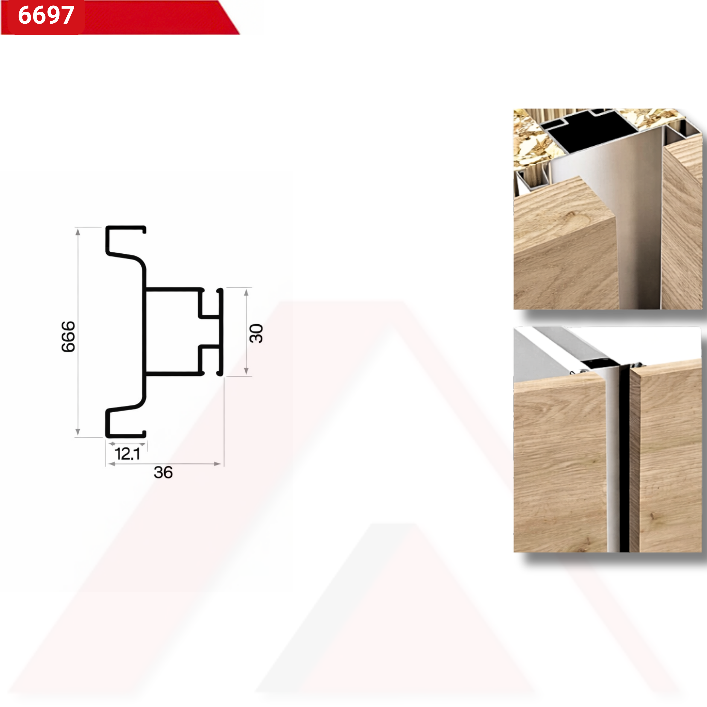 MOBİLYA KULP PROFİLİ 6697