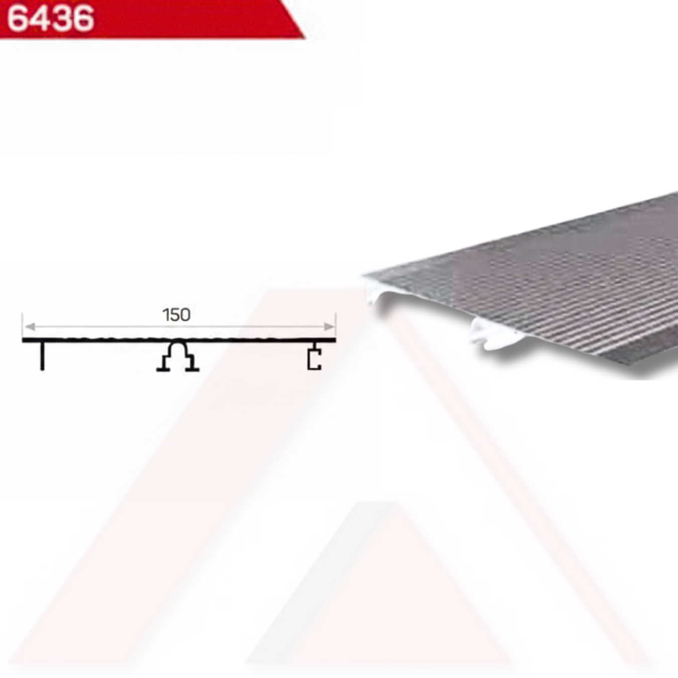 MUTFAK BAZA PROFİLİ ÇİZGİLİ 150 mm