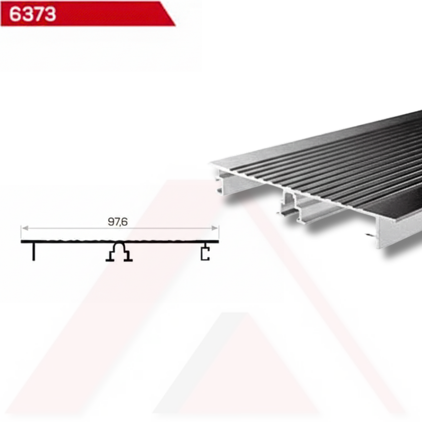 MUTFAK BAZA PROFİLİ ÇİZGİLİ 97,6 mm