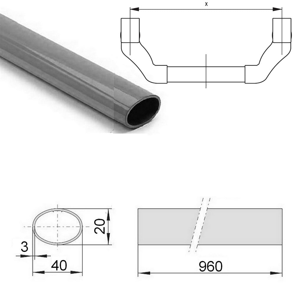 PANİK BAR BAĞLANTI PROFİLİ 960 mm 1125