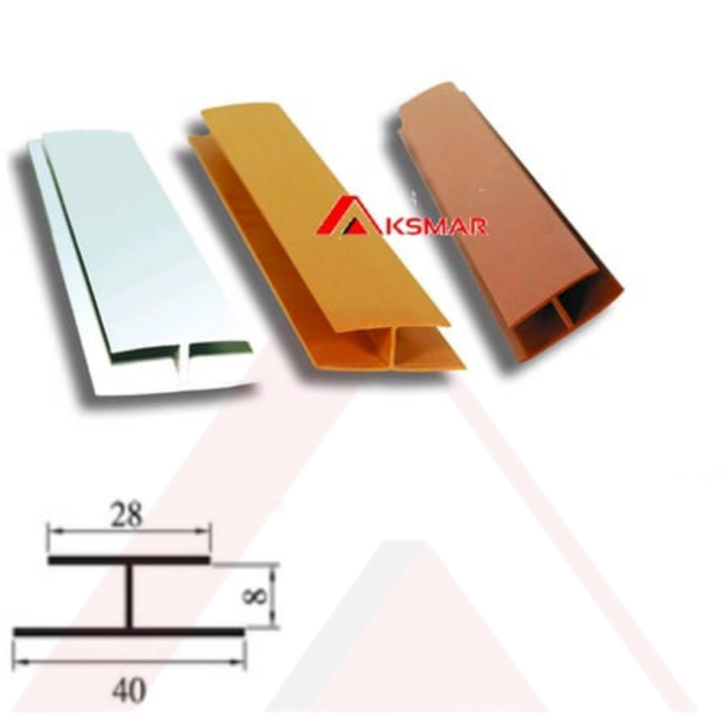 Plastik H Profili 28x40 