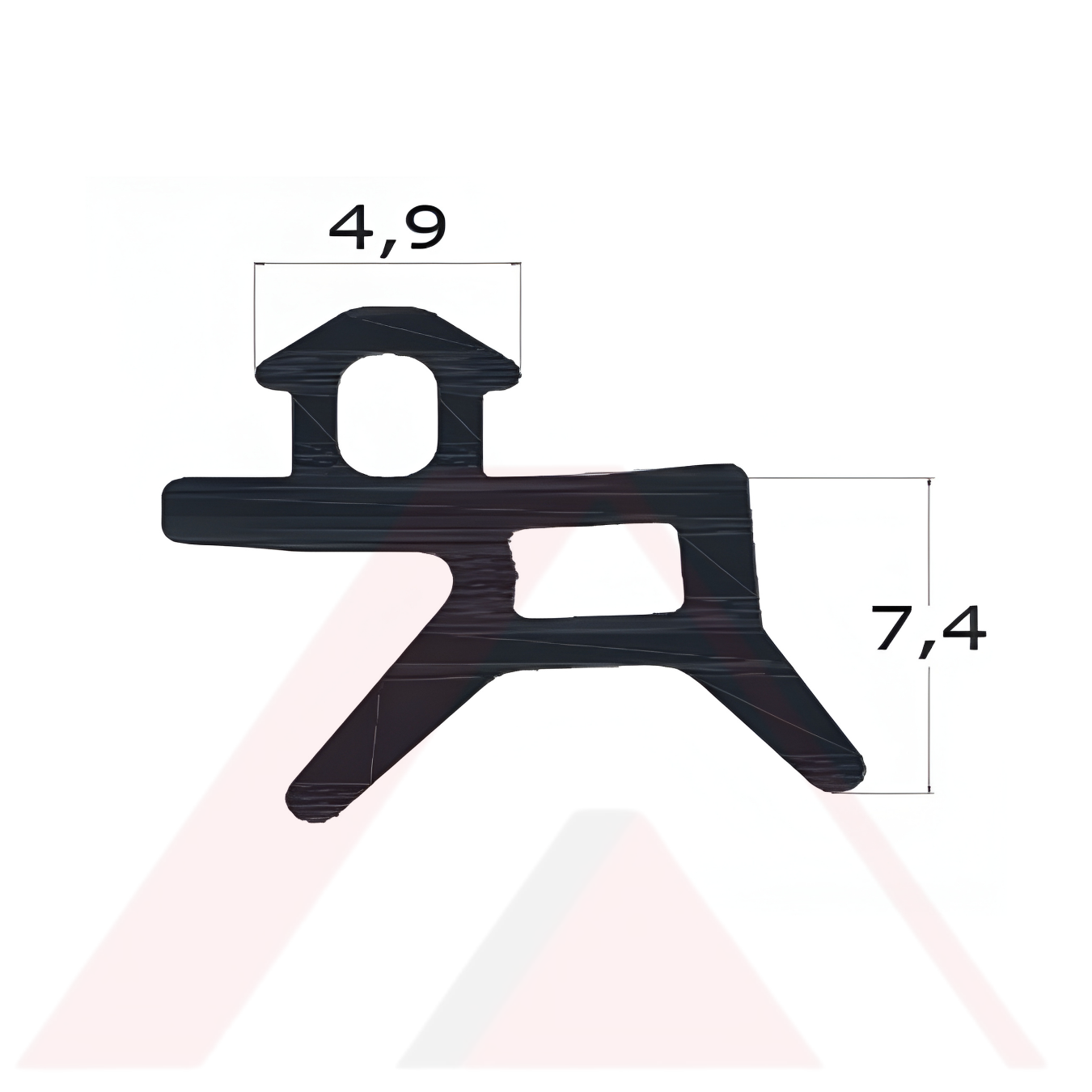 PVC PENCERE KANAT EPDM FİTİL SİYAH 7,4 mm