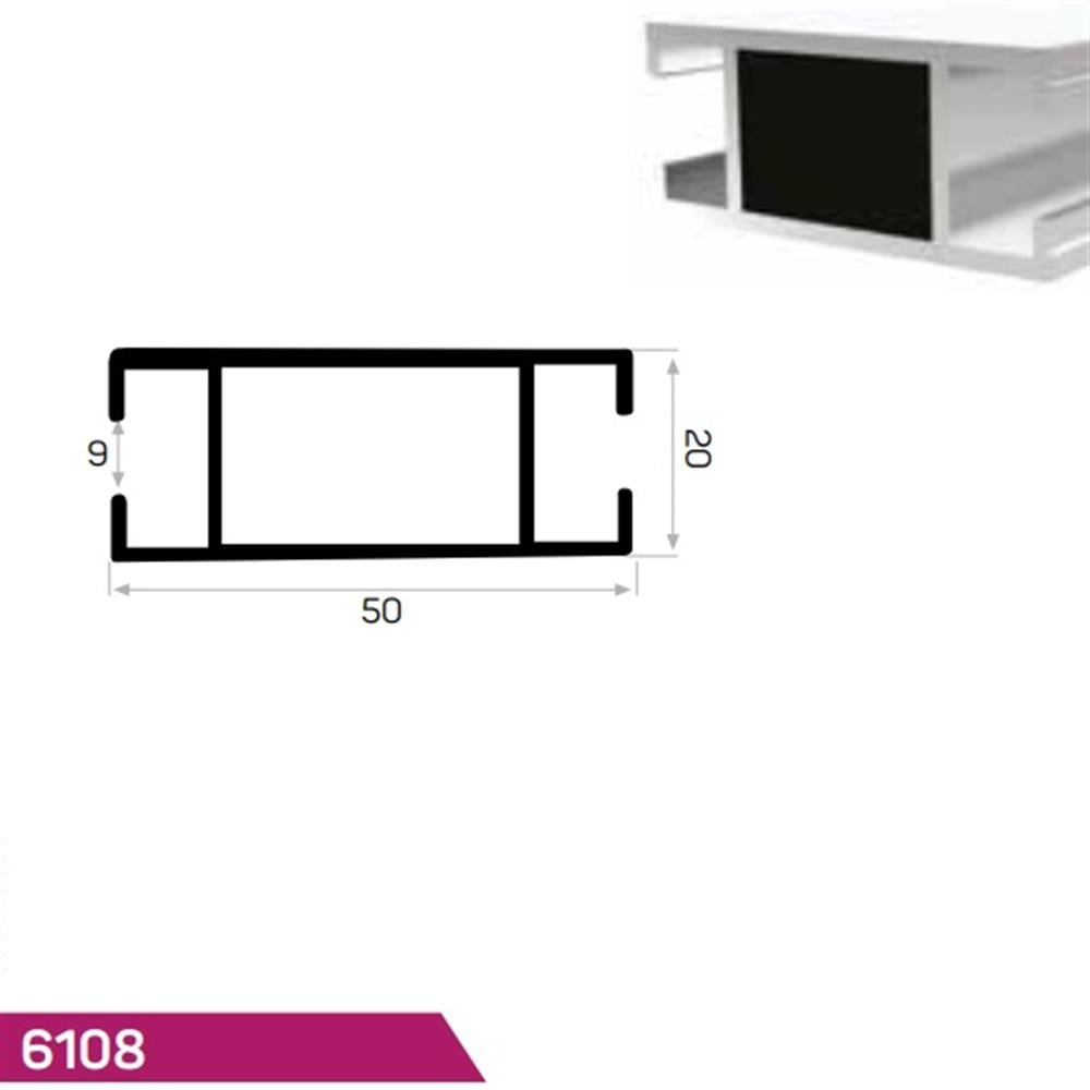 RAF PROFİLİ 9 mm KANALLI