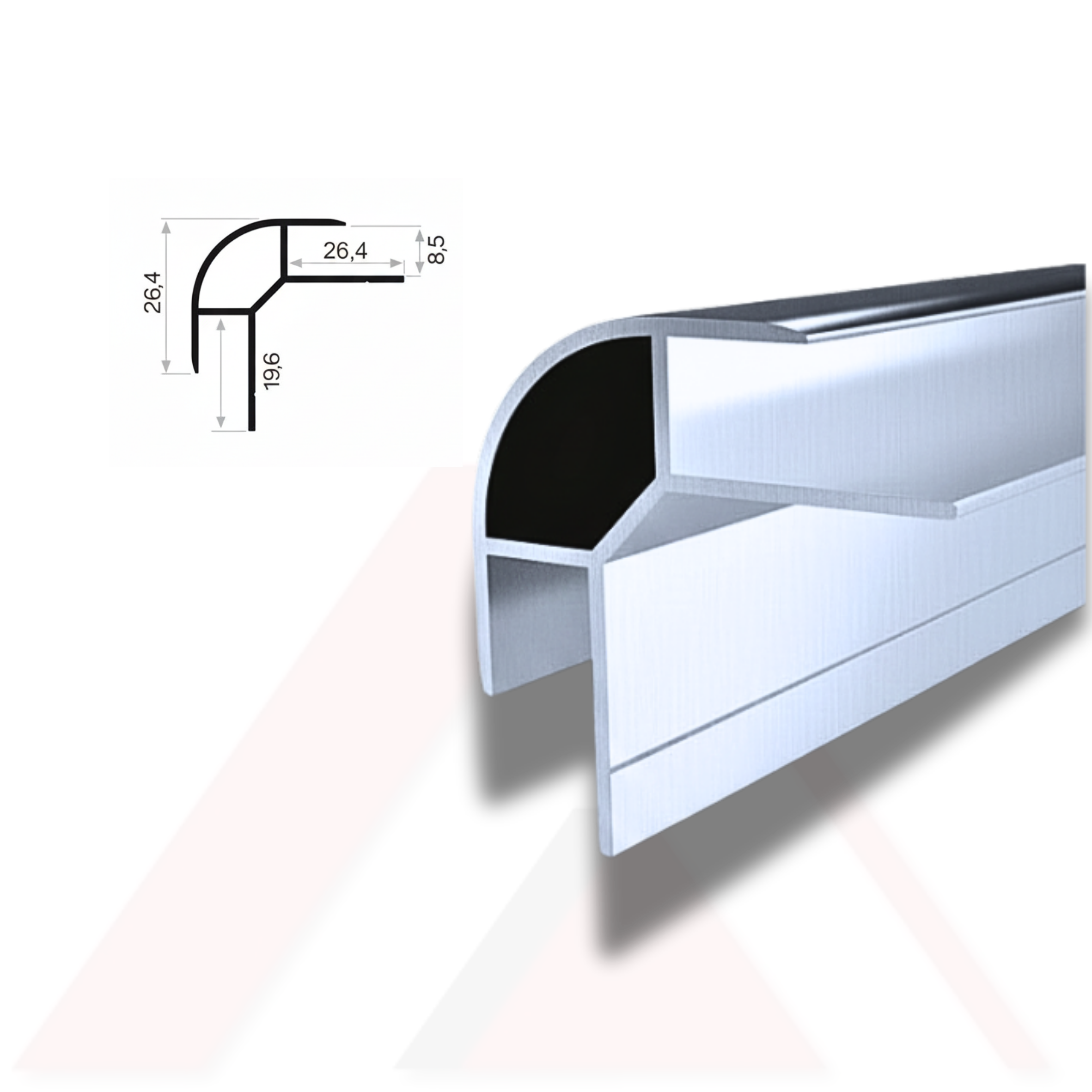 RAF PROFİLİ KÖŞE DÖNÜŞ 8,5 mm