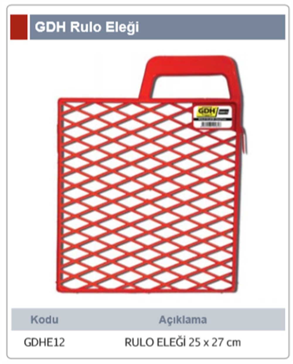 RULO ELEĞİ 25X27 cm