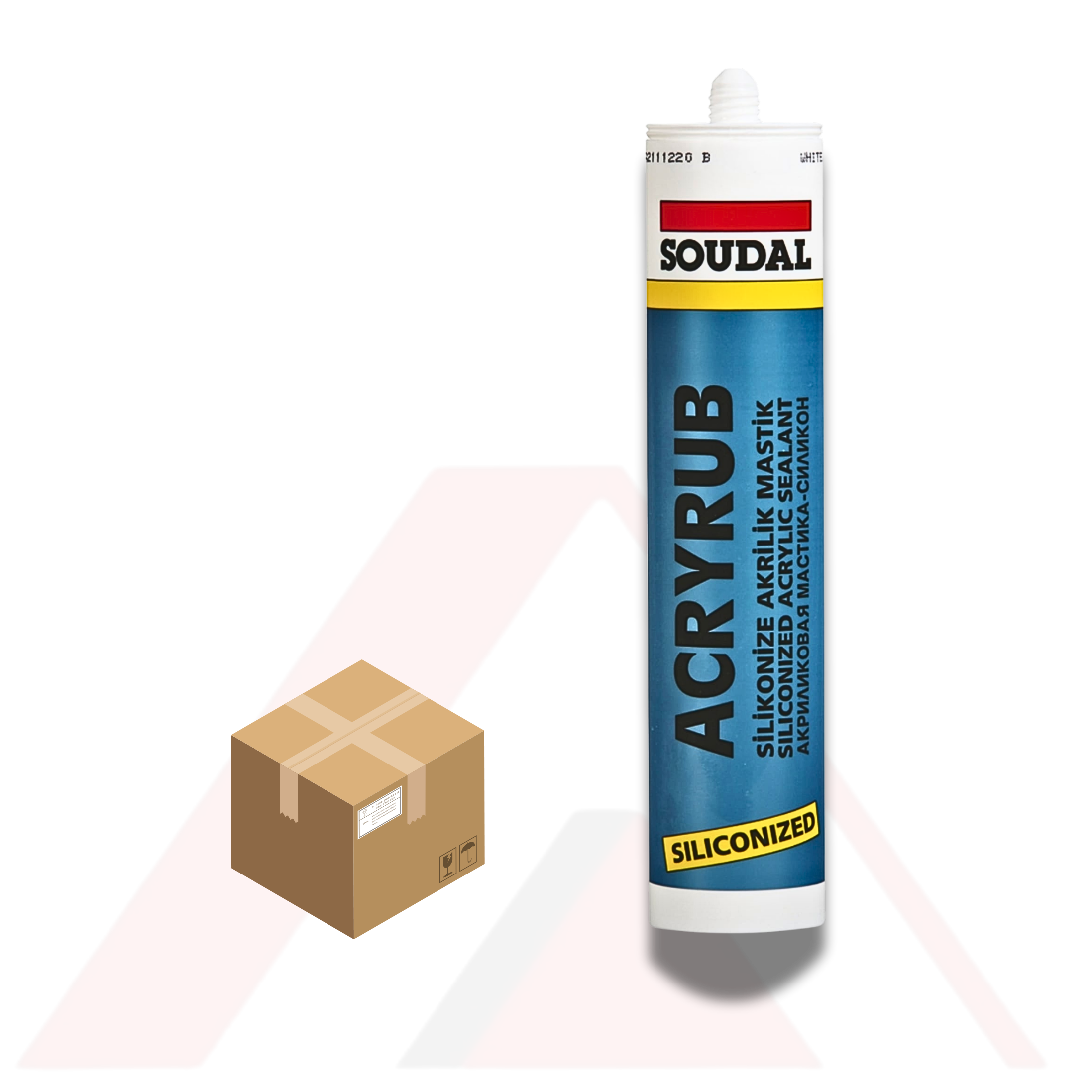 SOUDAL SİLİKONİZE MASTİK 500 Gr (30 lu KOLİ'de)