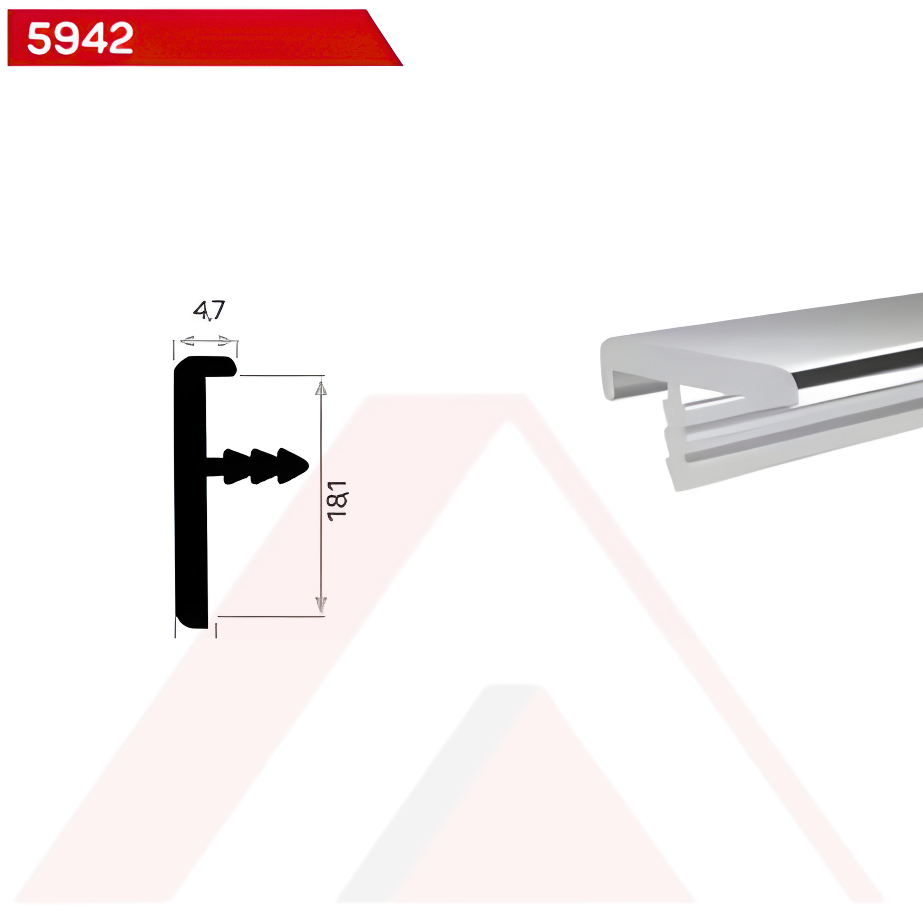 SUNTA T ALUMİNYUM PROFİL 18,1 mm