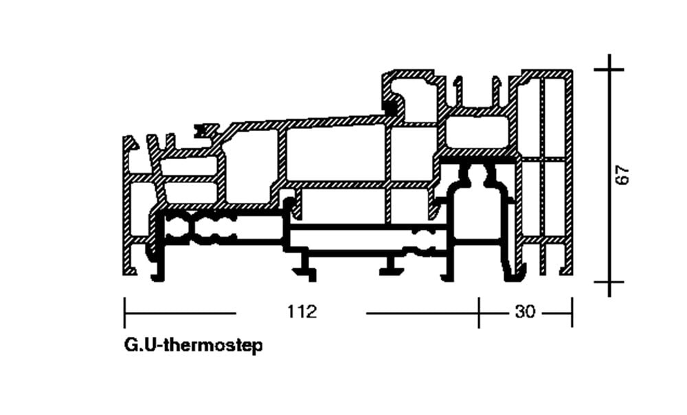 Kaldır Sür Termostep Ray Profili nat.mat.eloks.- 4500mm