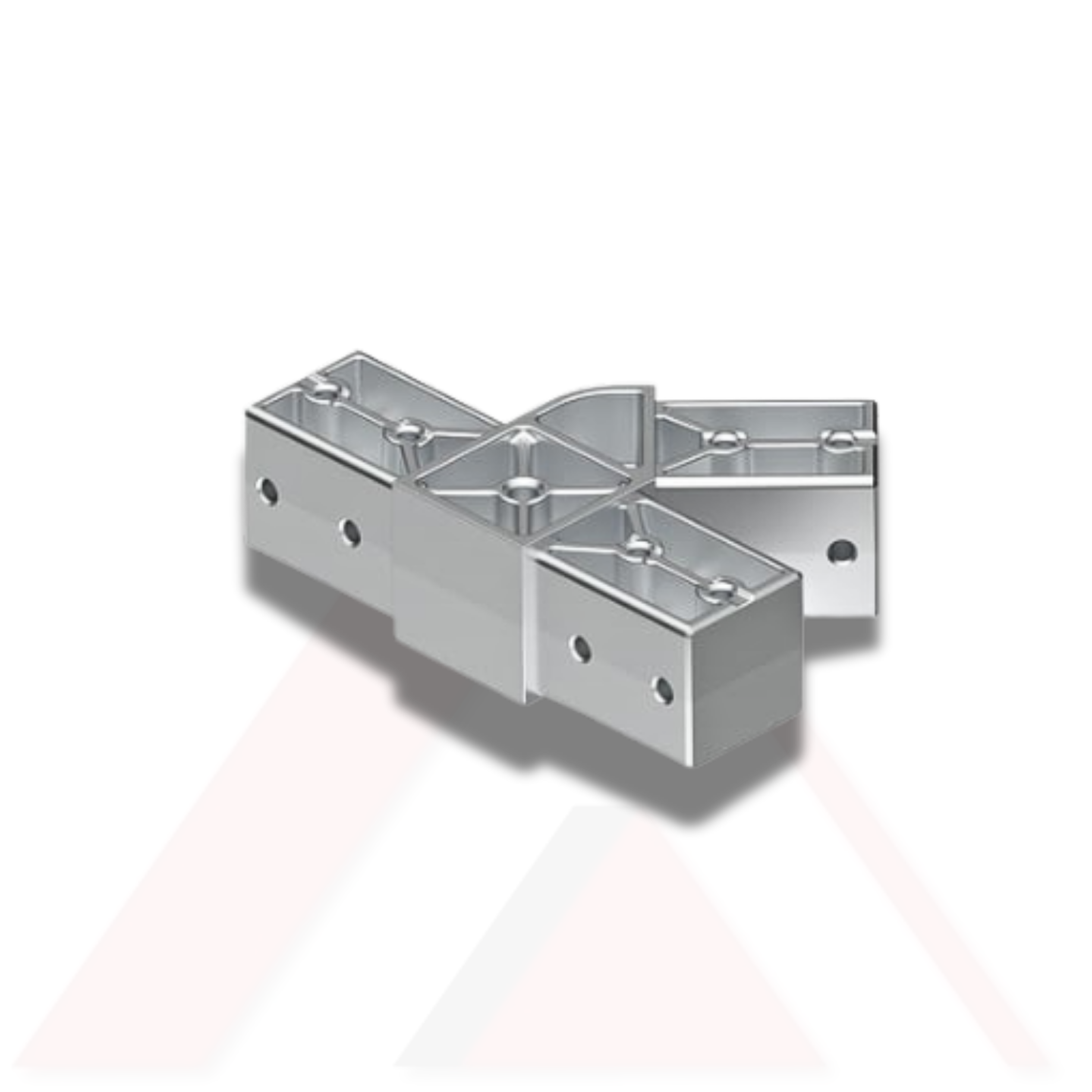 ÜÇ YÖNLÜ 45 DERECE AÇILI ARA BAĞLANTI ALUMİNYUM DÖKÜM 