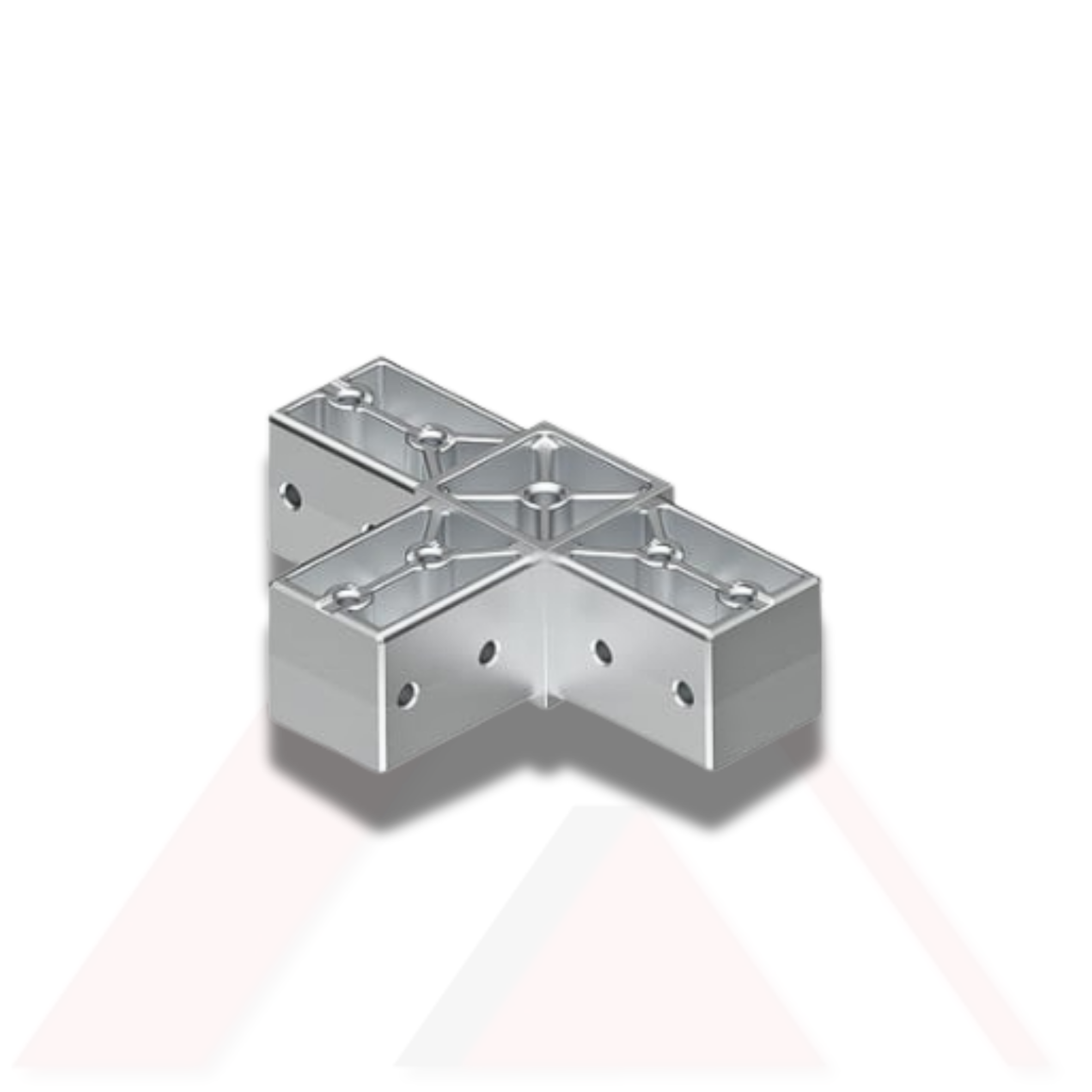 ÜÇ YÖNLÜ T TİPİ KÖŞE BAĞLANTI ALUMİNYUM DÖKÜM