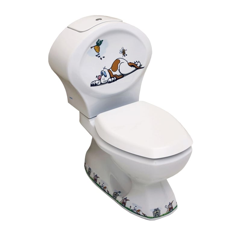 SEREL ÇOCUK KÖPEK DEKORLU KLOZET + REZERVUAR