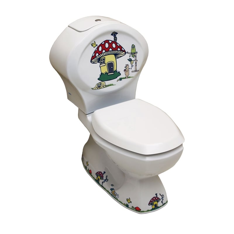 SEREL ÇOCUK MANTAR DEKORLU KLOZET + REZERVUAR