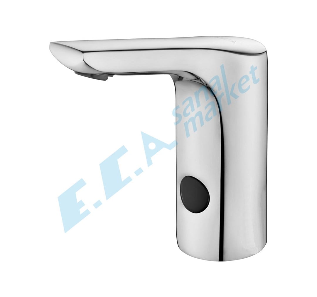 ECA ÇİFT SU GİRİŞLİ ELEKTRİKLİ LUNA FOTOSELLİ LAVABO BATARYASI T ADAPTÖRLÜ