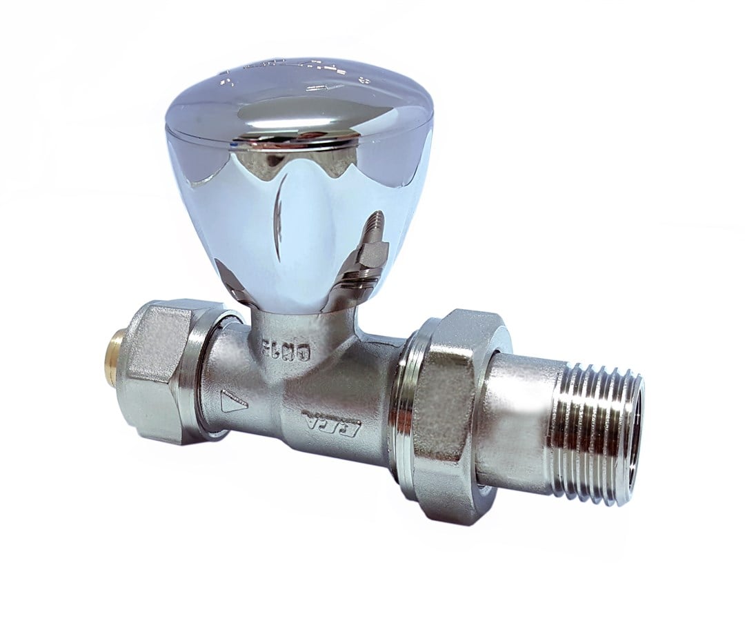 ECA G 1/2 RV3 KROM DÜZ RADYATÖR VALFİ PEX