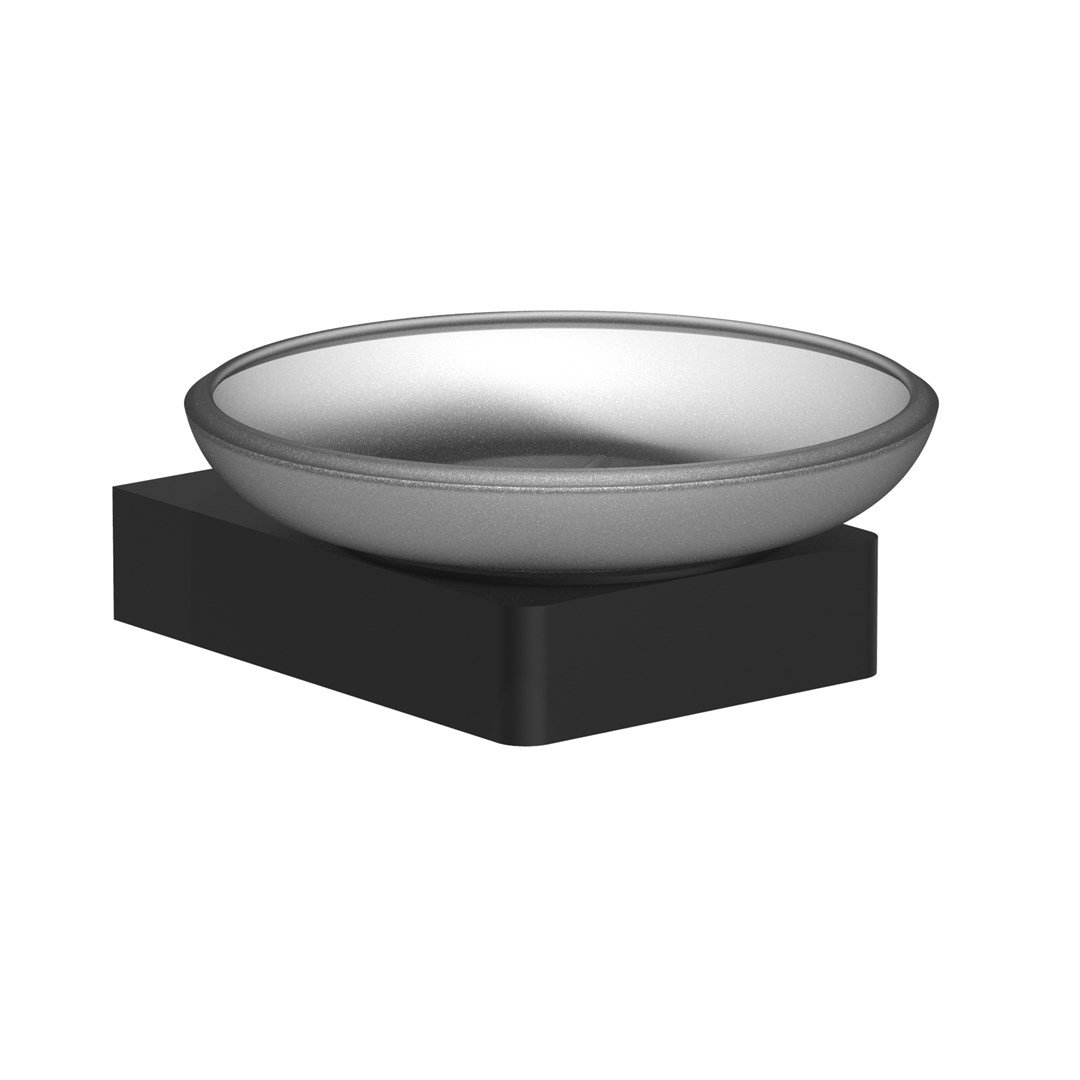 SEREL RITA MAT SİYAH SABUNLUK