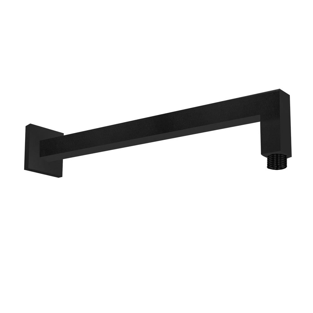 ECA KARE MAT SİYAH DUVARDAN DUŞ BAŞLIĞI BORUSU 34cm