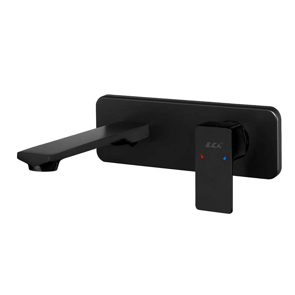 ECA ROYAL MAT SİYAH ANKASTRE LAVABO BATARYASI SIVA ÜSTÜ GRUBU