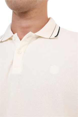 Kinetix MB VYN 12BS115 6FX Ekru Erkek Kısa Kol T-Shirt