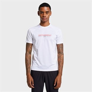 Lescon26B-1013 Koşu Kısa Kol Beyaz Erkek T-shirt 26BAEK001013