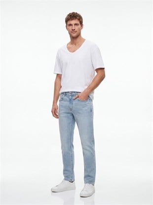 Ltb Renar L Tapered Slim Orta Bel Light indigo Jean Pantolon