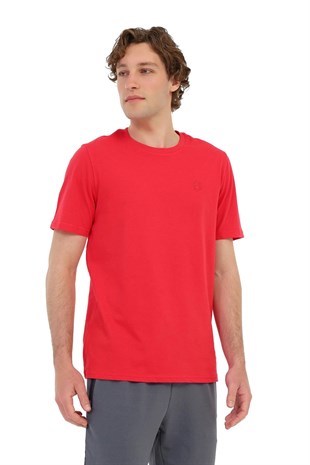 Lumberjack MB CT102 C Nk T-Sh 6fx Kırmızı Erkek Kısa Kol T-shirt