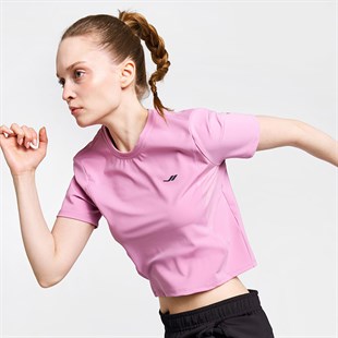 Lescon Kadın Koşu Kısa Kol Pembe T-Shirt 26B-2004
