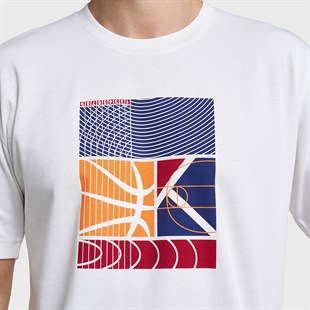 Lescon Erkek Basketbol Ekru Kısa Kol T-Shırt 26B-1053