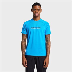 Lescon26B-1013 Koşu Kısa Kol Mavi Erkek T-shirt 26BAEK001013