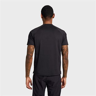 Lescon26B-1013 Koşu Kısa Kol Siyah Erkek T-shirt 26BAEK001013