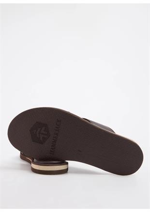 Hammer OSTUNİ Hakiki Deri Jack Kahve Erkek Terlik 905 2509-M