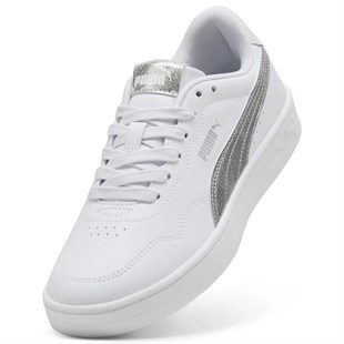 Puma Court Lally Metallic Whisper Kadın Beyaz Sneaker Ayakkabıı 40605802