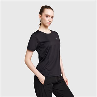 Lescon 26B-2003 Koşu Kısa Kol Siyah T-shirt 26BTBK002003
