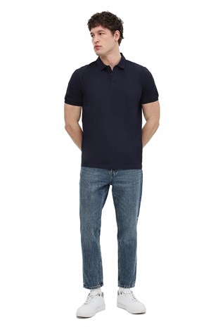 KinetixMB PAM 12SN328 6FX Lacivert Erkek Polo Yaka Kısa Kol T-Shirt