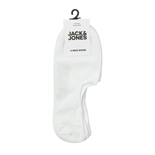 Jack & Jones Jacdouglas MULTI SHORT 3 Pack Beyaz Çorap